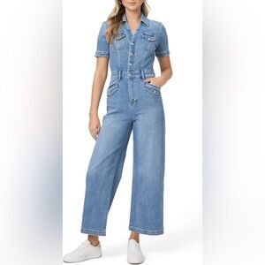 NWOT PAIGE Light Blue Denim Overalls size 4